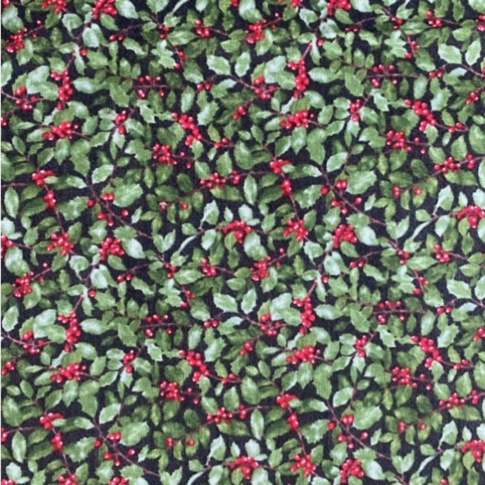 Vibrant Green and Red Foliage Pattern